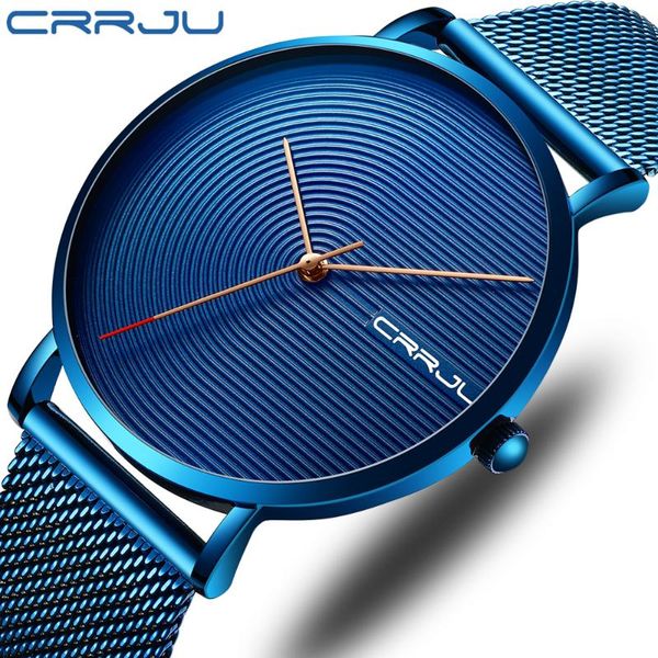 wristwatches crrju luxury men watch fashion minimalist blue ultra-thin mesh strap casual waterproof sport wristwatch relogio masculino, Slivery;brown
wristwatches crrju luxury men watch fashion minimalist blue ultra-thin mesh strap casual waterproof sport wristwatch relogio masculino, Slivery;brown