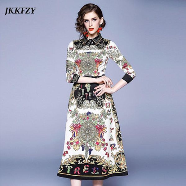 casual dresses women luxury flower print a-line long dress 2021 spring vintage sleeve trun-down collar high waist party vestidos, Black;gray
casual dresses women luxury flower print a-line long dress 2021 spring vintage sleeve trun-down collar high waist party vestidos, Black;gray