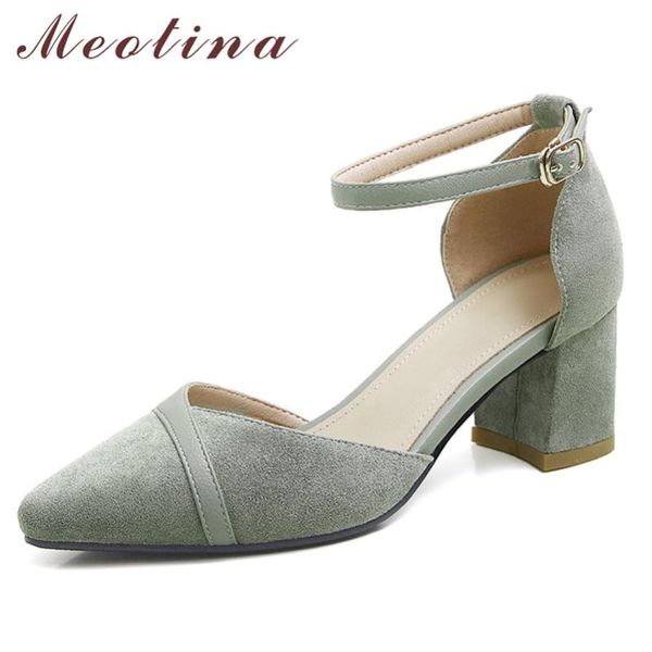 dress shoes meotina ankle strap high heels pumps women pointed toe thick heel footwear ladies summer black green large size 43
dress shoes meotina ankle strap high heels pumps women pointed toe thick heel footwear ladies summer black green large size 43