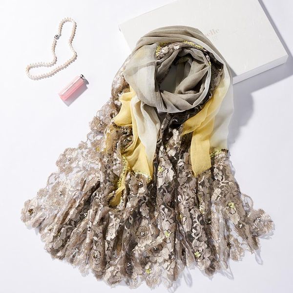 scarves bohemia handmade yellow/blue patchwork lace embroidery beaded sequins wool scarf shawl size:80*180cm(dry cleaning), Blue;gray
scarves bohemia handmade yellow/blue patchwork lace embroidery beaded sequins wool scarf shawl size:80*180cm(dry cleaning), Blue;gray
