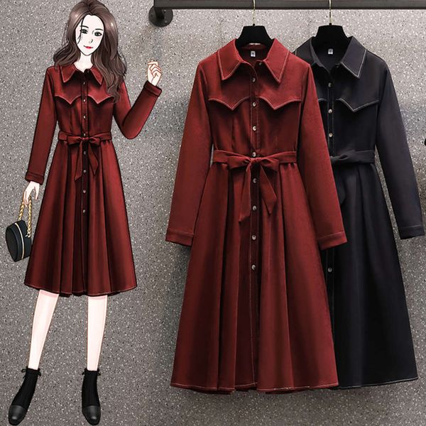 casual dresses dress women clothes big size women's dress: french hepburn in early spring of samn, Black;gray
casual dresses dress women clothes big size women's dress: french hepburn in early spring of samn, Black;gray