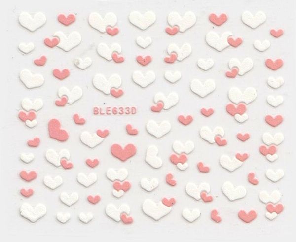 1pc pink white nail art sticker lovely heart shaped bow knot 3d diy self-adhesive design decal manicure tips decoration1, Black
1pc pink white nail art sticker lovely heart shaped bow knot 3d diy self-adhesive design decal manicure tips decoration1, Black