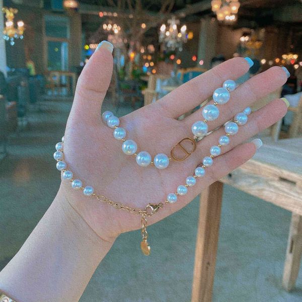 luxury designer fashion necklace dijia d family pearl women's trendy clavicle chain, Red;brown
luxury designer fashion necklace dijia d family pearl women's trendy clavicle chain, Red;brown