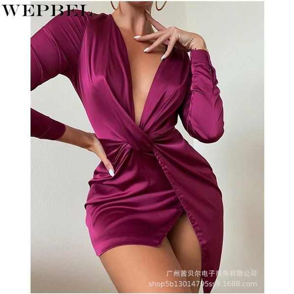 casual dresses wepbel women's elegant satin bodycon dress ladies long sleeve deep v neck wrap high waist corset party evening, Black;gray
casual dresses wepbel women's elegant satin bodycon dress ladies long sleeve deep v neck wrap high waist corset party evening, Black;gray