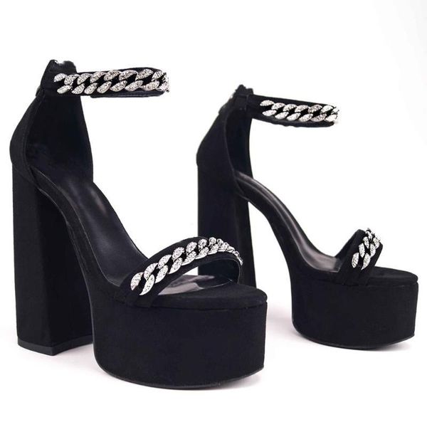 sandals women shoes peep toe high heels platform block heel silver strap cover heel fashion ladies evening party black1 cl80, Black
sandals women shoes peep toe high heels platform block heel silver strap cover heel fashion ladies evening party black1 cl80, Black