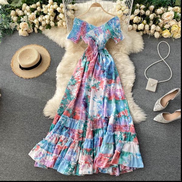 bohemian women womens dress tie dye printed long autumn female v neck short sleeve high waist vacation beach ruffle vestidos, Black;gray
bohemian women womens dress tie dye printed long autumn female v neck short sleeve high waist vacation beach ruffle vestidos, Black;gray