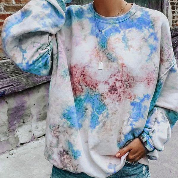 women's hoodies & sweatshirts xuxi autumn 2021 women tie dye fashion printing long sleeve pullovers vintage round neck femme fz2823, Black
women's hoodies & sweatshirts xuxi autumn 2021 women tie dye fashion printing long sleeve pullovers vintage round neck femme fz2823, Black