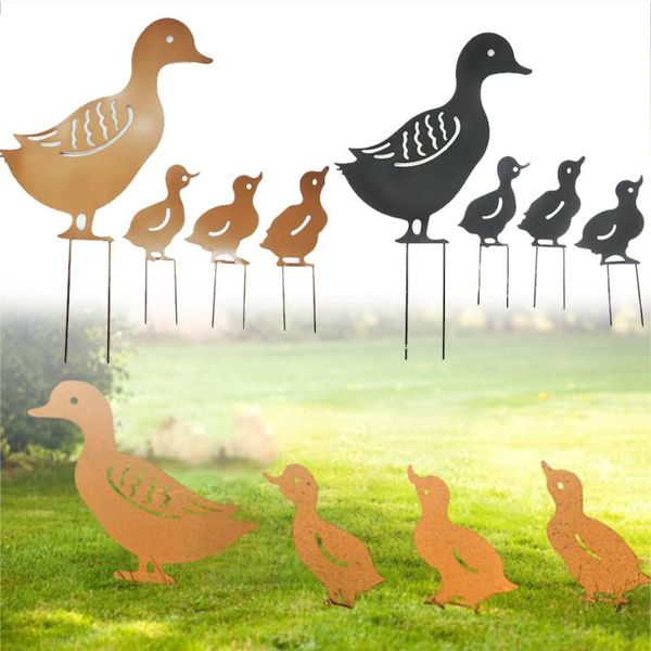 decorative objects & figurines 4pcs/lot duck shape ornament hollow out animal decoration for garden lawn floor outdoor stand ornaments
decorative objects & figurines 4pcs/lot duck shape ornament hollow out animal decoration for garden lawn floor outdoor stand ornaments