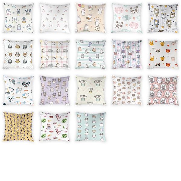 cushion/decorative pillow cartoon animal pattern cushion cover decorative cases cute bear dog cat peach skin home decoration 45x45
cushion/decorative pillow cartoon animal pattern cushion cover decorative cases cute bear dog cat peach skin home decoration 45x45