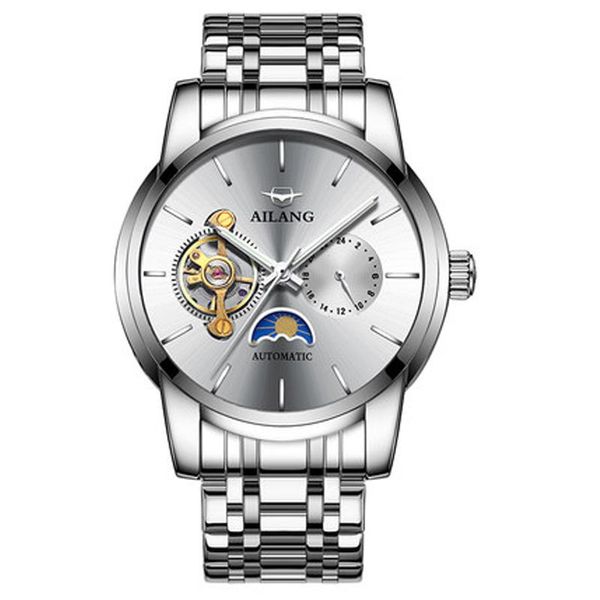 wristwatches men automatic mechanical watches tourbillon stainless steel mens watch sport male relogio, Slivery;brown
wristwatches men automatic mechanical watches tourbillon stainless steel mens watch sport male relogio, Slivery;brown