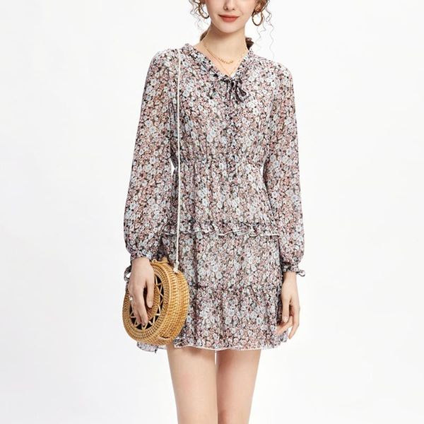 casual dresses design chiffon flower women dress summer neckline with waistline thin floralfrinting femela mini vestido de mujer, Black;gray
casual dresses design chiffon flower women dress summer neckline with waistline thin floralfrinting femela mini vestido de mujer, Black;gray