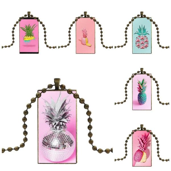 for women pink pineapple fruit glass pendant galaxy necklace bronze plated necklaces jewelry, Silver
for women pink pineapple fruit glass pendant galaxy necklace bronze plated necklaces jewelry, Silver