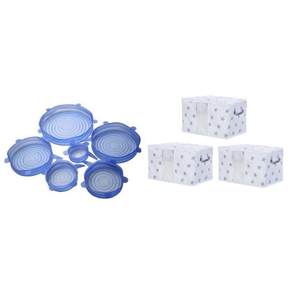 kitchen storage & organization 6pcs reusable silicone food wrap microwave bowl seal cover 3pcs large capacity clothes foldable bag
kitchen storage & organization 6pcs reusable silicone food wrap microwave bowl seal cover 3pcs large capacity clothes foldable bag