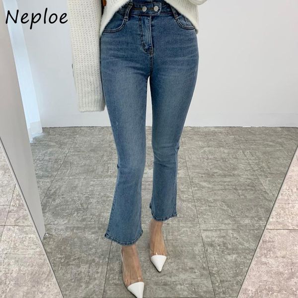 neploe high waist hip flare long pants women slim simple spring summer 2021 denim trousers all match pantalones mujer women's jeans, Blue
neploe high waist hip flare long pants women slim simple spring summer 2021 denim trousers all match pantalones mujer women's jeans, Blue