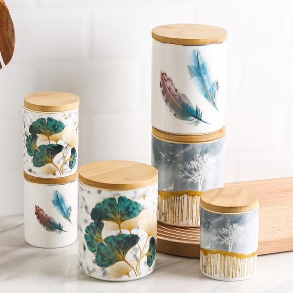 250-650ml dandelion feather ginkgo leaf storage jar ceramic sealing tape bamboo lid seasoning coffee bean milk powder sugar box bottles & ja
250-650ml dandelion feather ginkgo leaf storage jar ceramic sealing tape bamboo lid seasoning coffee bean milk powder sugar box bottles & ja