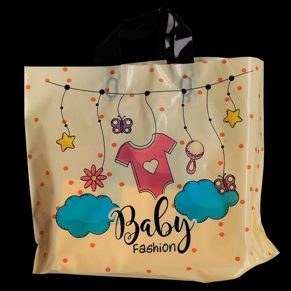 gift wrap 50pcs packaging bag with handle plastic packing shopping business clothing package bags party supply
gift wrap 50pcs packaging bag with handle plastic packing shopping business clothing package bags party supply