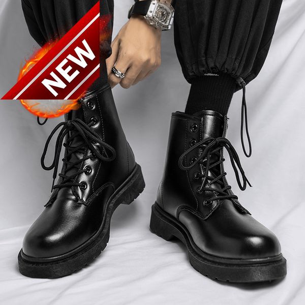 martin men's fashion winter british versatile high black motorcycle leather boots plush warm tooling
martin men's fashion winter british versatile high black motorcycle leather boots plush warm tooling
