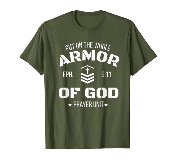 christian armor prayer unit ephesians 6:11 shirt, White;black