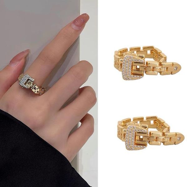 wedding rings european and american fashion ladies party gifts alloy inlaid zircon ring trend chain belt buckle adjustable jewelry, Slivery;golden
wedding rings european and american fashion ladies party gifts alloy inlaid zircon ring trend chain belt buckle adjustable jewelry, Slivery;golden
