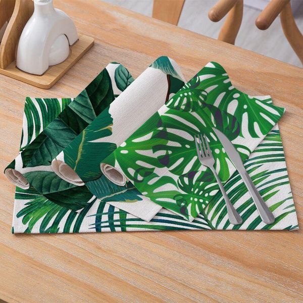 mats & pads modern cotton meal mat green plant antiskid heat insulation table western home decoration
mats & pads modern cotton meal mat green plant antiskid heat insulation table western home decoration
