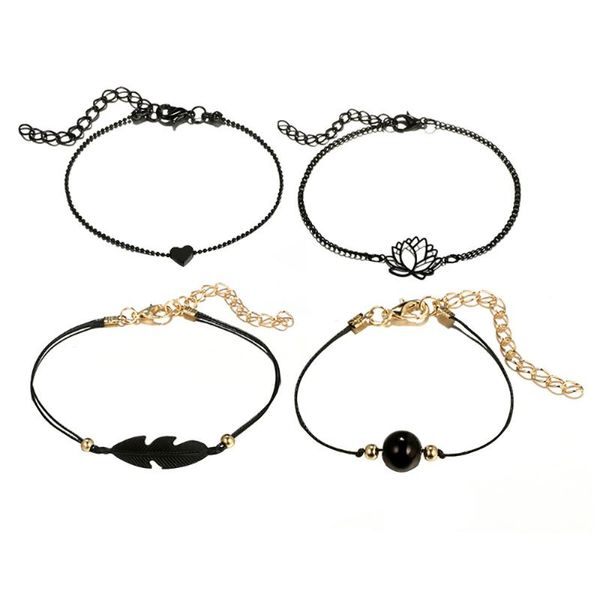 bracelets hand strap bracelet for women black love heart openwork lotus ball leaves cool charm, Golden;silver
bracelets hand strap bracelet for women black love heart openwork lotus ball leaves cool charm, Golden;silver