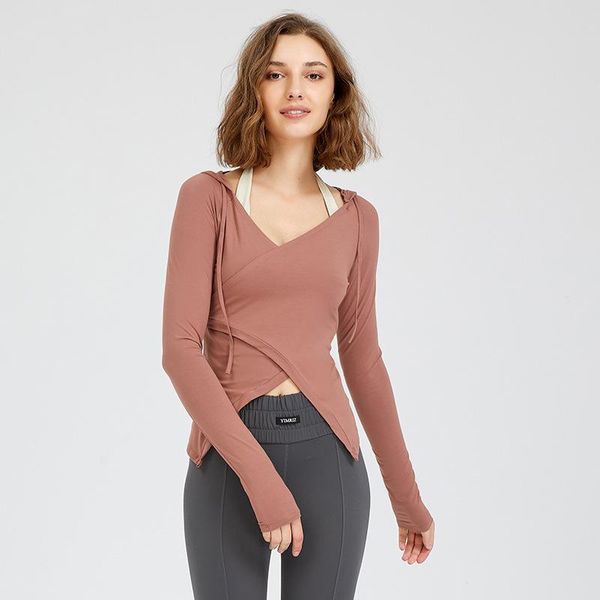 yoga outfit v neck long sleeve hooded sport pullover women slim fit stretchy fitness workout breathable plain running blouse
yoga outfit v neck long sleeve hooded sport pullover women slim fit stretchy fitness workout breathable plain running blouse