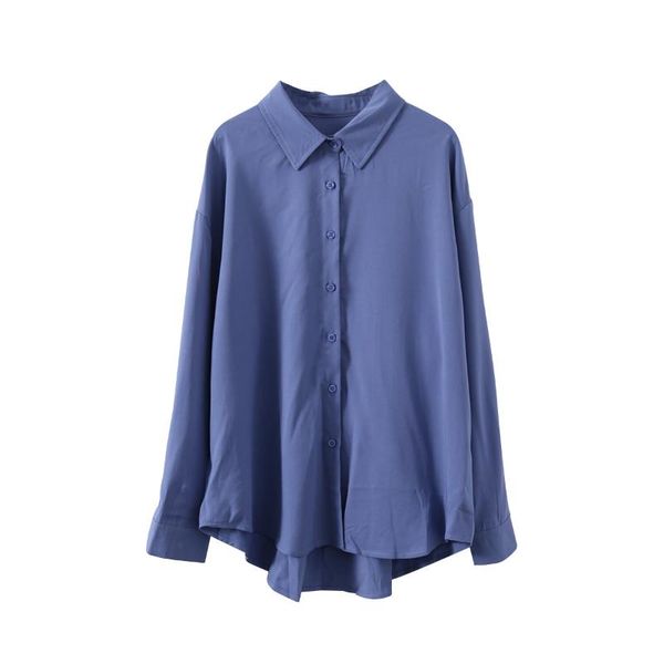 women's blouses & shirts women summer turn down collar long sleeve solid color casual loose style for clothes, White
women's blouses & shirts women summer turn down collar long sleeve solid color casual loose style for clothes, White