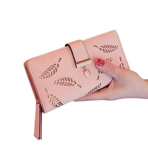 women wallets long wallet ladies buckle hollow leaf purse female card holder, Red;black
women wallets long wallet ladies buckle hollow leaf purse female card holder, Red;black