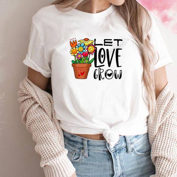 women's t-shirt let love grow floral printed women t shirts colorful graphic tshirts faithful white christian drop
women's t-shirt let love grow floral printed women t shirts colorful graphic tshirts faithful white christian drop