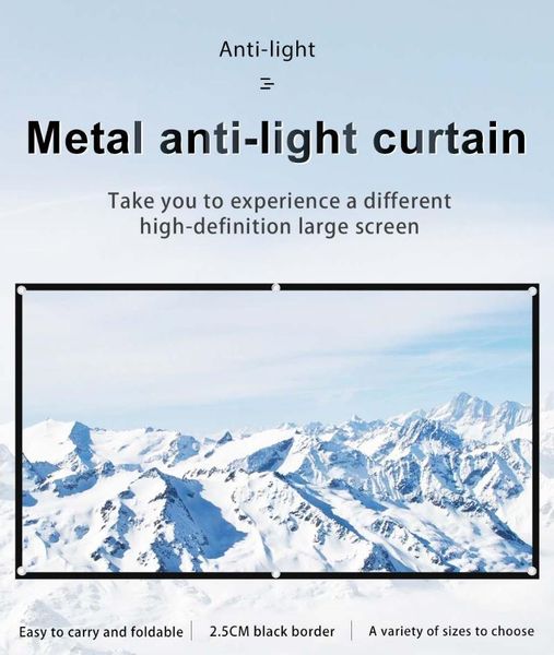 projection screens projector screen 100/120 inch metal anti-light simple folding home 16:9 fhd movie
projection screens projector screen 100/120 inch metal anti-light simple folding home 16:9 fhd movie