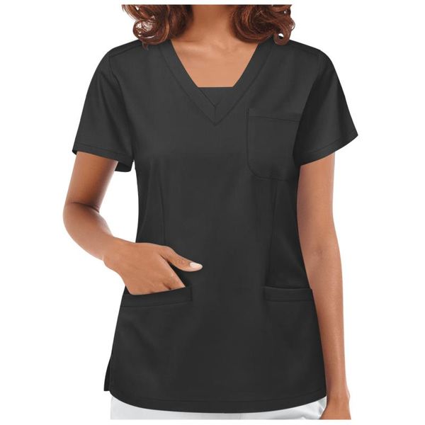 women's blouses & shirts short-sleeve woman care workers t-shirts v-neck streetwear loose casual pocket breathable women t-shirt 2021 s, White
women's blouses & shirts short-sleeve woman care workers t-shirts v-neck streetwear loose casual pocket breathable women t-shirt 2021 s, White