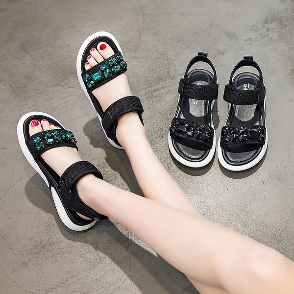 sneak sandal fairy style 2021 summer soft soles wear versatile casual fashion flat diamond shoes sandals, Black
sneak sandal fairy style 2021 summer soft soles wear versatile casual fashion flat diamond shoes sandals, Black