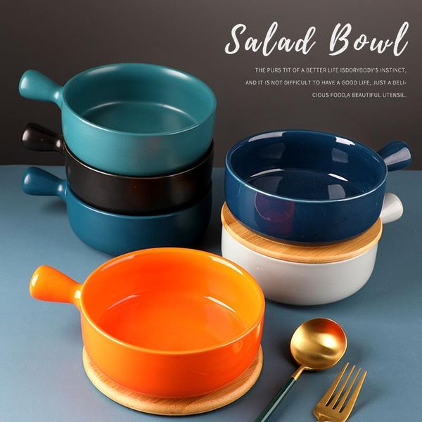 dishes & plates 6inch 650ml creative ceramic salad bowl with handle extra deep porcelain serving dish for fruit nuts vegetable plate tablewa
dishes & plates 6inch 650ml creative ceramic salad bowl with handle extra deep porcelain serving dish for fruit nuts vegetable plate tablewa