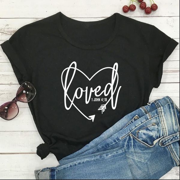 loved 1 womens john 4:19 t shirts femme summer vintage faith bible verse tee shirt women religious christian, White
loved 1 womens john 4:19 t shirts femme summer vintage faith bible verse tee shirt women religious christian, White