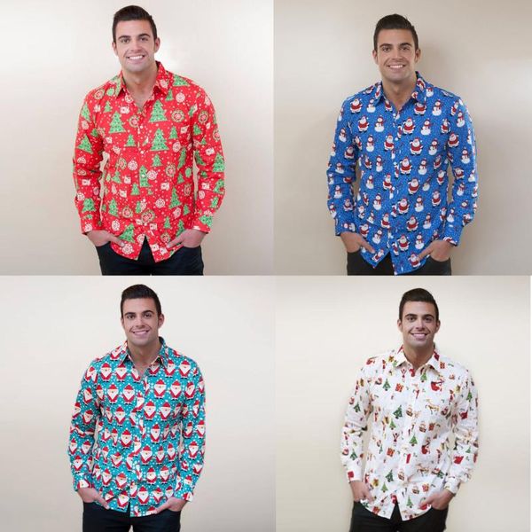 men's casual shirts fashion christmas cartoon printed lapel shirt hawaiian men long sleeve flannel dress, White;black
men's casual shirts fashion christmas cartoon printed lapel shirt hawaiian men long sleeve flannel dress, White;black