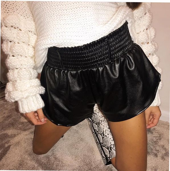black faux leather biker shorts women elastic high waist wide leg shorts fashion autumn casual ladies leather shorts femme, White;black
black faux leather biker shorts women elastic high waist wide leg shorts fashion autumn casual ladies leather shorts femme, White;black