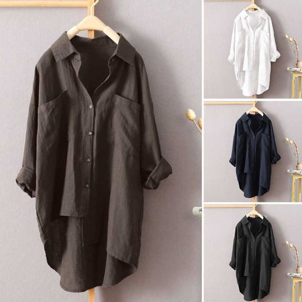 europe and the united states casual shirt fall versatile women's double pocket long sleeve temperament t-shirt 210527, White
europe and the united states casual shirt fall versatile women's double pocket long sleeve temperament t-shirt 210527, White