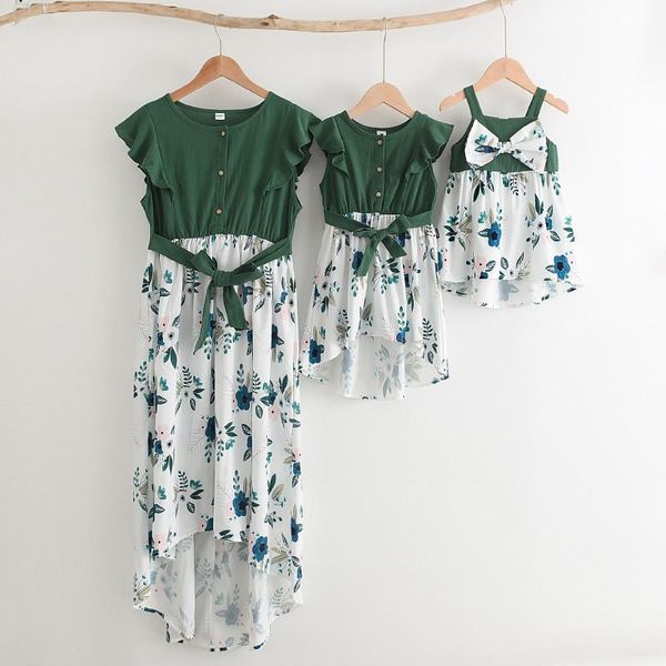 family matching outfits summer dresses for mom baby girls stitching floral printed dress fashion mother daughter clothes, Blue
family matching outfits summer dresses for mom baby girls stitching floral printed dress fashion mother daughter clothes, Blue