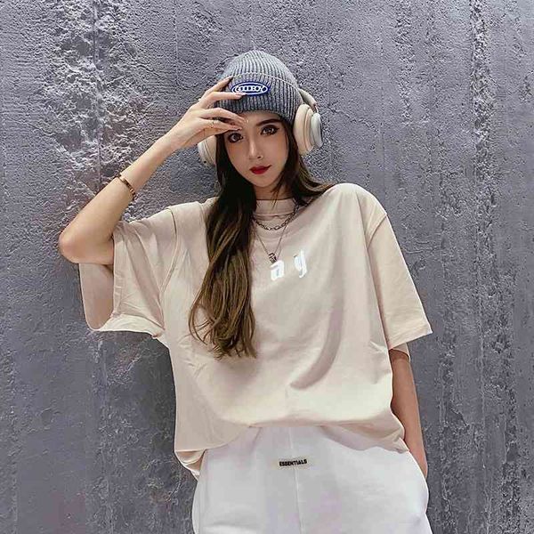 askyurself waves california limited tide brand short sleeve t-shirt fog versatile loose couple high street2021, White;black
askyurself waves california limited tide brand short sleeve t-shirt fog versatile loose couple high street2021, White;black