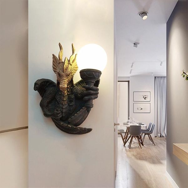 wall lamp creative personality el guest room corridor bedroom resin led light dragon animal simple modern glass
wall lamp creative personality el guest room corridor bedroom resin led light dragon animal simple modern glass