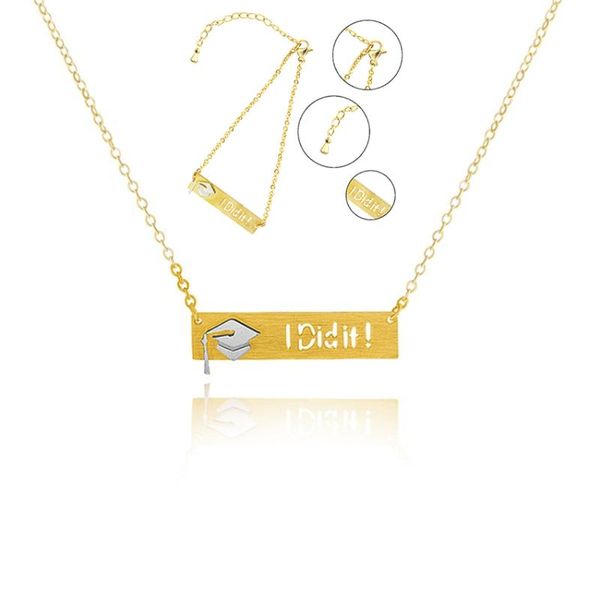 earrings & necklace graduation gifts friend bracelet engraved i did it gold pendant stainless steel boho women girl jewelry, Silver
earrings & necklace graduation gifts friend bracelet engraved i did it gold pendant stainless steel boho women girl jewelry, Silver