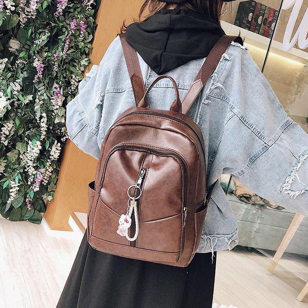 outdoor bags backpack ladies 2021 personality wild soft leather casual school bag fashion travel
outdoor bags backpack ladies 2021 personality wild soft leather casual school bag fashion travel