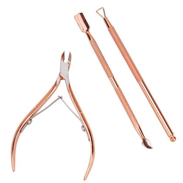 nail art kits 3 pcs/set tools dead skin pushers romover rose gold cuticle nippers scissors stainless steel manicure accessory
nail art kits 3 pcs/set tools dead skin pushers romover rose gold cuticle nippers scissors stainless steel manicure accessory