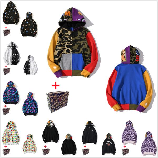 apes men's hoodies shark luminous camouflage sweatshirts men and women's cardigan hooded sweater zipper jacket bring tote bag 0102, Black
apes men's hoodies shark luminous camouflage sweatshirts men and women's cardigan hooded sweater zipper jacket bring tote bag 0102, Black