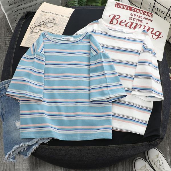 women's t-shirt mujer camisetas oversized kpop ropa harajuku stripe aesthetic graphic t shirts korean style vintage women tshirts, White
women's t-shirt mujer camisetas oversized kpop ropa harajuku stripe aesthetic graphic t shirts korean style vintage women tshirts, White