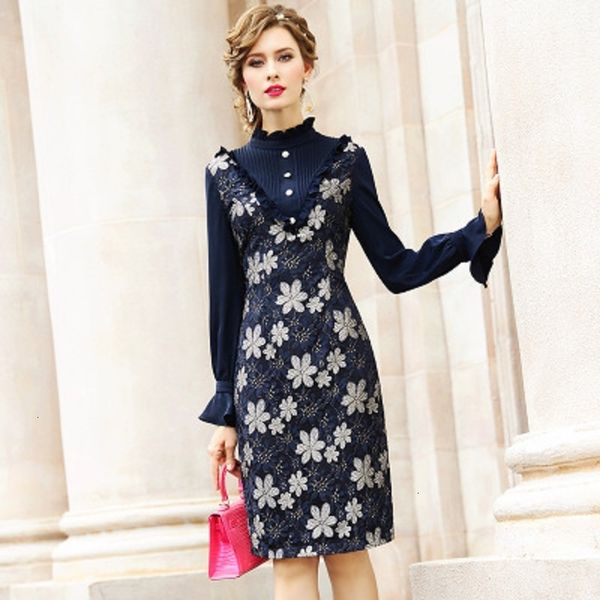 casual dresses fashion office lady lace fake two piece autumn winter stitching straight dress women's slim patchwork retro skirt r2ly, Black;gray
casual dresses fashion office lady lace fake two piece autumn winter stitching straight dress women's slim patchwork retro skirt r2ly, Black;gray