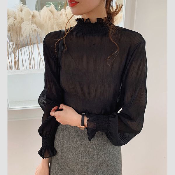 women's blouses & shirts korea chiffon blouse women long sleeve turtleneck work wear elegant lady casual blusas plus size kt54, White
women's blouses & shirts korea chiffon blouse women long sleeve turtleneck work wear elegant lady casual blusas plus size kt54, White
