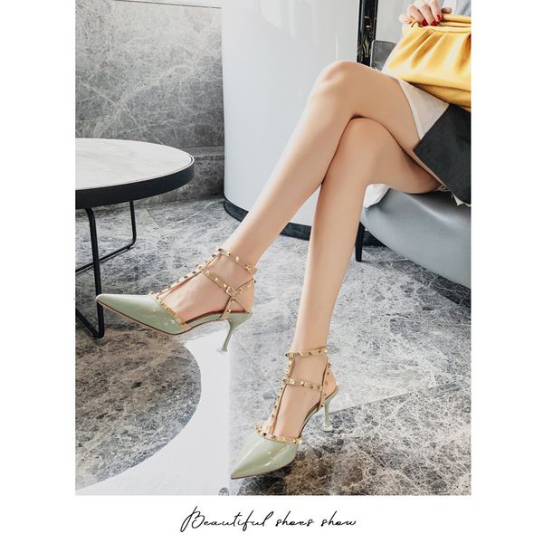 luxury dress shoes xiangxiangli 2021 summer sandals fashion lady high heel's temperament rivet sho, Black
luxury dress shoes xiangxiangli 2021 summer sandals fashion lady high heel's temperament rivet sho, Black