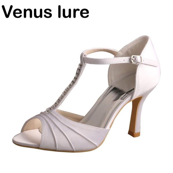 white satin t bar sandals women with crystals high heeled peep toe wedding shoes, Black
white satin t bar sandals women with crystals high heeled peep toe wedding shoes, Black