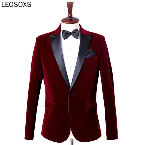 men's suits & blazers wine red velvet blazer men 2021 fashion leisure suit jacket wedding groom singer costume homme slim fit masculino, White;black
men's suits & blazers wine red velvet blazer men 2021 fashion leisure suit jacket wedding groom singer costume homme slim fit masculino, White;black
